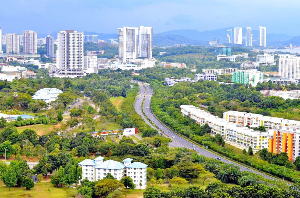 View of Cyberjaya and Putrajaya near Kuala Lumpur, Malaysia