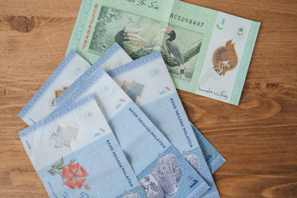A Variety of Malaysian Currency