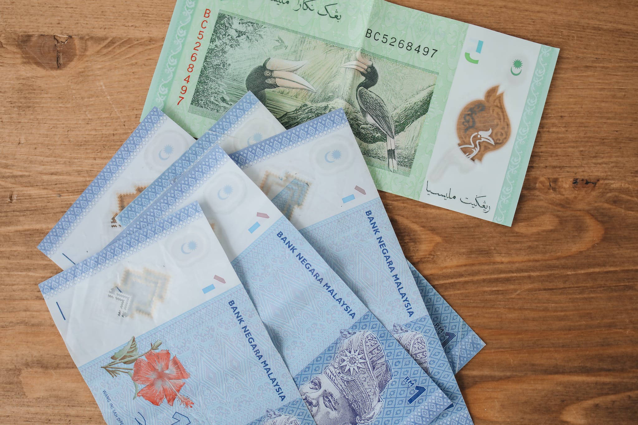A Variety of Malaysian Currency